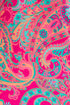 Plus Size Paisley Print V Neck Roll Tab Sleeve Blouse